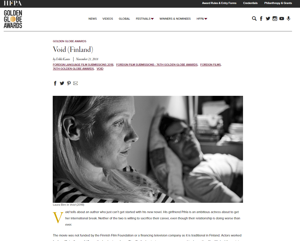 フィンランド映画、「Void」