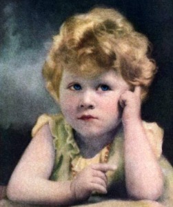 3歳のエリザベス王女