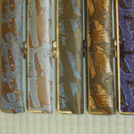 西陣織 金襴 正絹 菱つなぎ紋様使用　扇子入れ