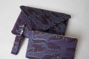 西陣織 金襴 アフリカ紋様 数奇屋袋