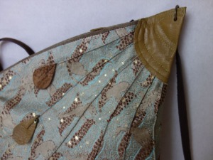 全正絹 西陣金襴 アフリカ紋様　ハンドバッグ