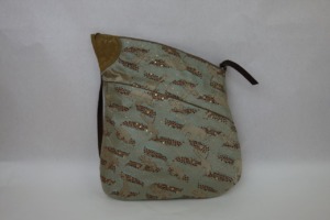 全正絹 西陣金襴 アフリカ紋様　ハンドバッグ