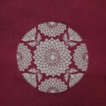 西陣織 金襴 正絹 緞子地　ひなぎく紋様