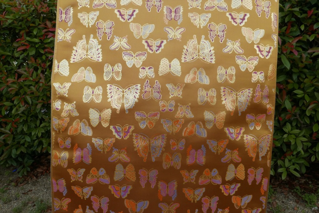 全正絹 西陣織 金襴　Butterfly　蝶紋様
