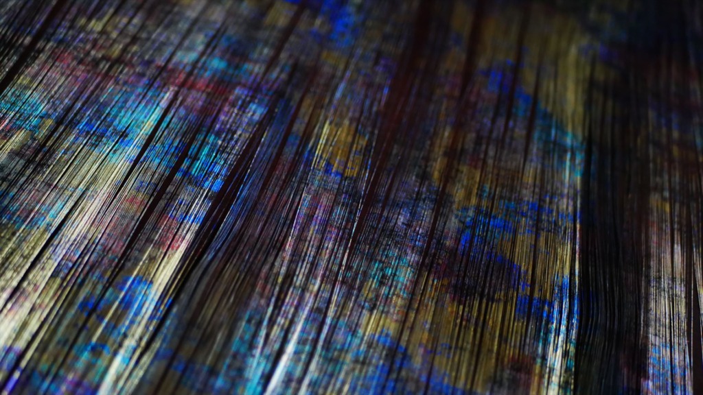 西陣織金襴　模様引箔　五色色重ね