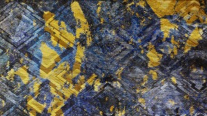 西陣織 金襴 真珠粉本銀箔模様引箔　三階菱紋様