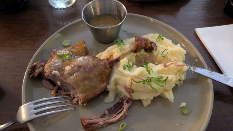 西陣岡本　フランスへの旅　鴨のオイル煮　ランチ