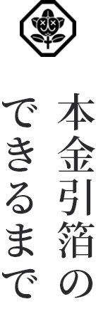 西陣織金襴で使われる本金引箔ができるまで
