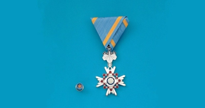 Receipt of The Order of the Sacred Treasure, Silver Rays, 2023