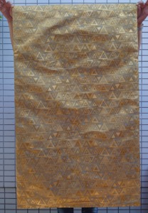 Title of Nishijin Silk Brocade Fabric:'Riyadh Triangle'
