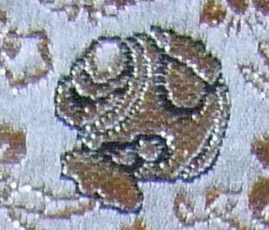 西陣金襴宝尽くし紋様　打ち出の小槌