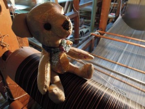 全正絹　西陣織　金襴でテディベア