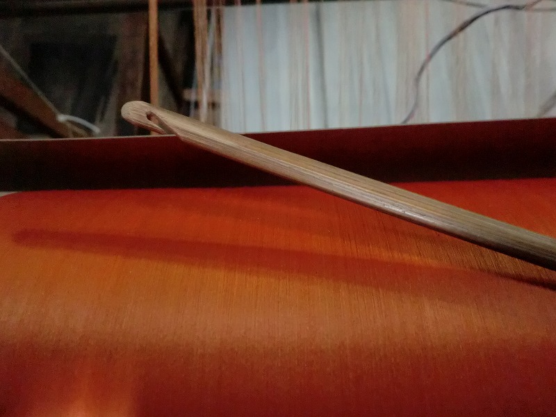 西陣織 箔を引く道具、へら