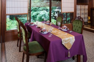 西陣金襴正絹　散雲丸龍テーブルランナー