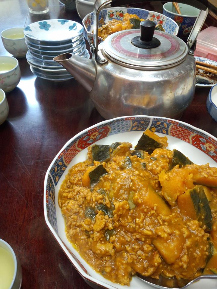 かぼちゃとひき肉の炊いたん