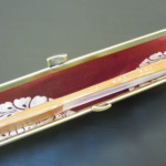 西陣織 金襴 正絹 菱つなぎ紋様使用　扇子入れ