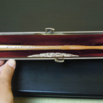 西陣織 金襴 正絹 菱つなぎ紋様使用　扇子入れ