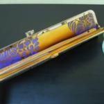 西陣織 金襴 正絹 菱つなぎ紋様使用　扇子入れ