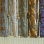 西陣織 金襴 正絹 菱つなぎ紋様使用 扇子入れ