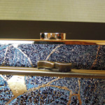 西陣織 金襴 正絹 菱つなぎ紋様使用 扇子入れ