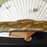 西陣織 金襴 正絹 菱つなぎ紋様使用　扇子入れ