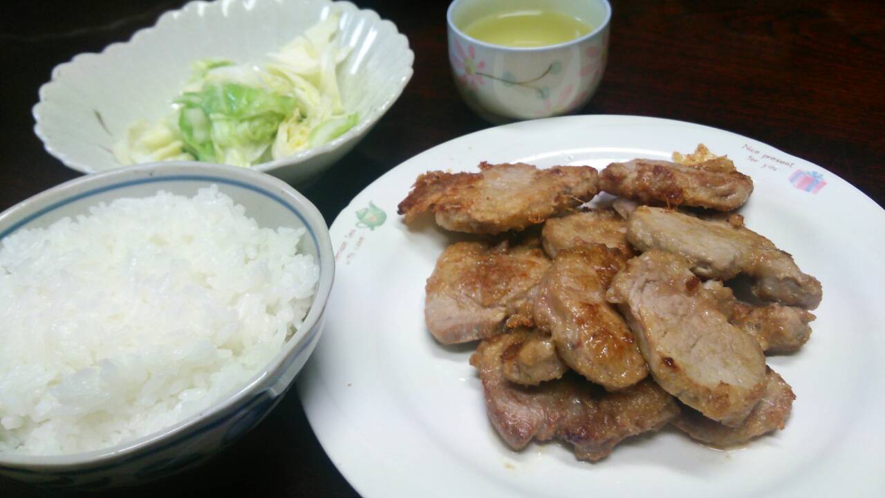 豚ヒレ肉をジュッと焼いたん