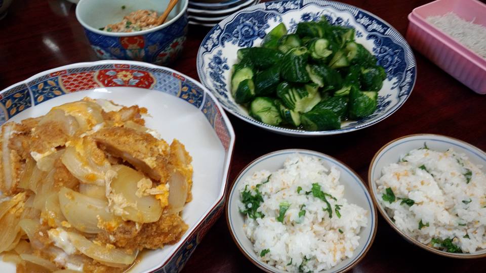 とんかつの卵とじ