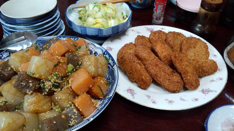 こんにゃくの雷炒め