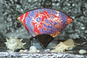 扇形バッグ Fan-shaped bag DISCOVER KANSAI 赤A