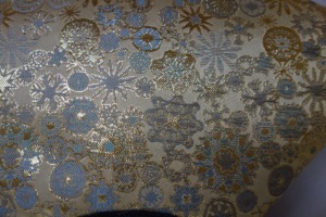 扇形バッグ Fan-shaped bag DISCOVER KANSAI 雪輪白茶