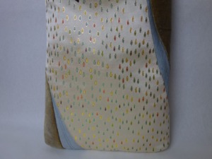 全正絹 西陣金襴 滴紋様　ハンドバッグ