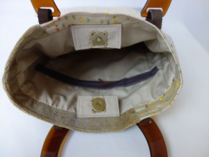 全正絹 西陣金襴 滴紋様　ハンドバッグ