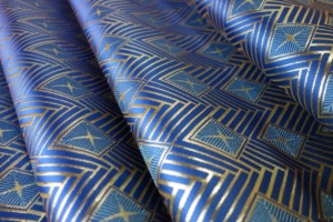 全正絹 西陣金襴 菱繋ぎ紋様