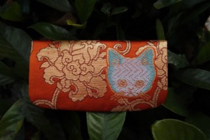 「Nya!」シリーズ 名刺入れ 西陣織 金襴 正絹