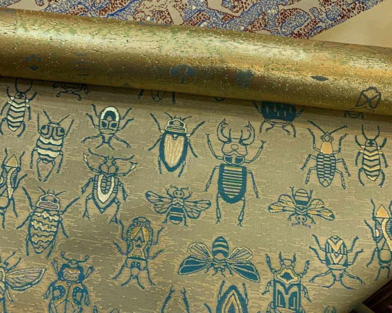 HIROMI ASAI AW21　西陣織金襴　虫紋様