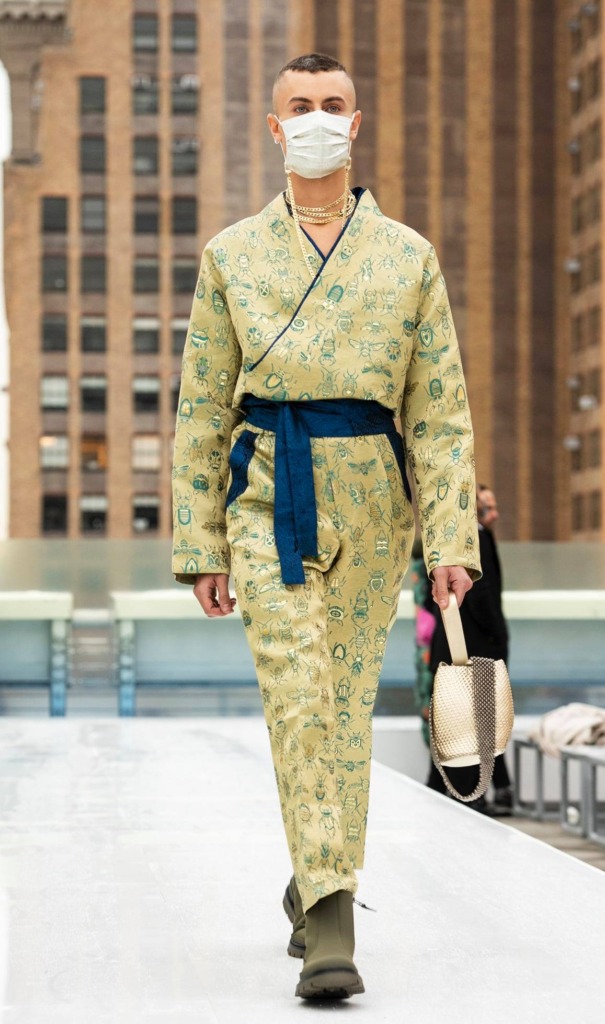 HIROMI ASAI AW21 西陣織金襴 虫紋様