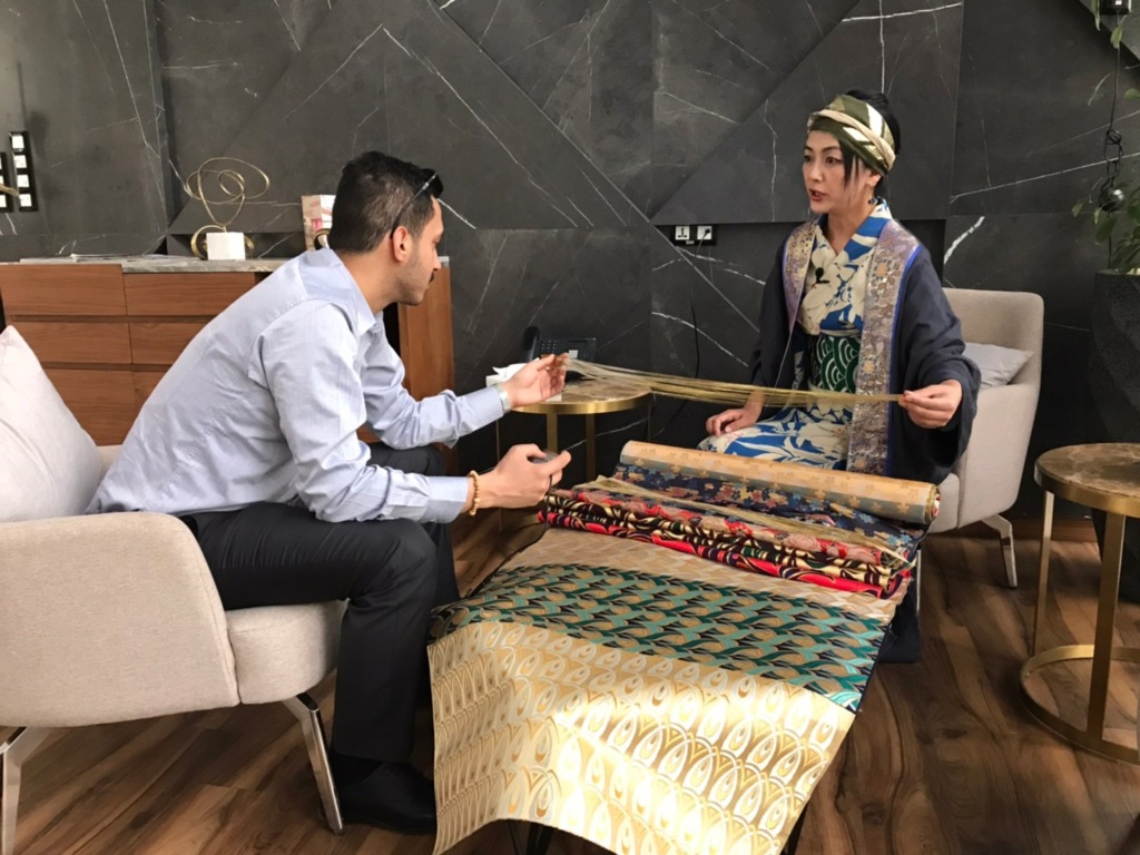 サウジアラビアと西陣織の出会い