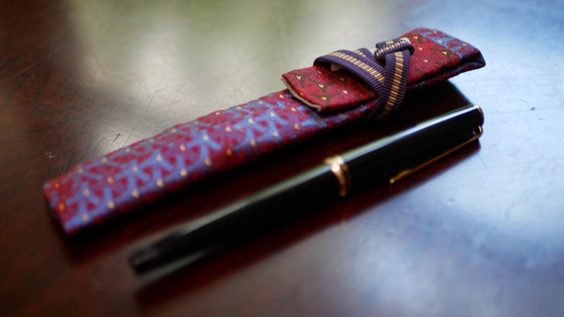 シングルペンホルダー 万年筆袋 収納ケース ペンケース｜西陣織金襴