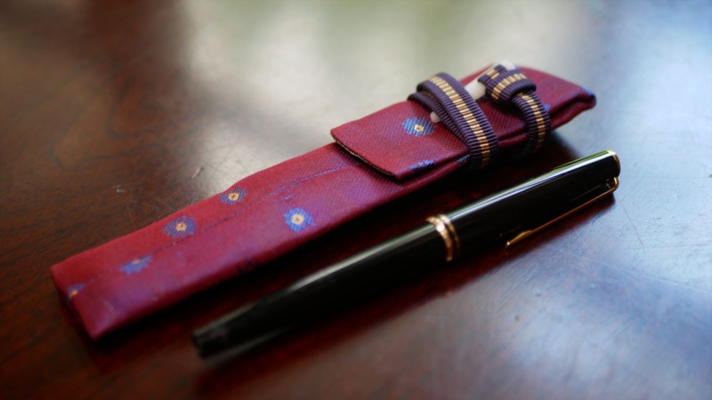 シングルペンホルダー 万年筆袋 収納ケース ペンケース｜西陣織金襴