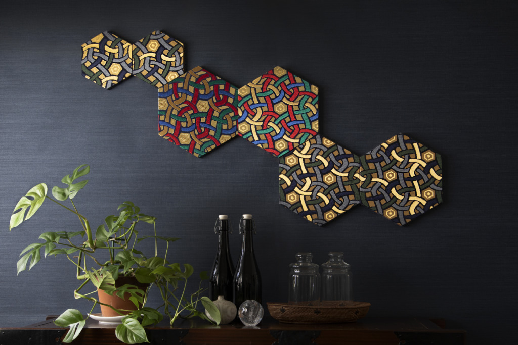 西陣織 金襴 ファブリックタイル ケルト紋様