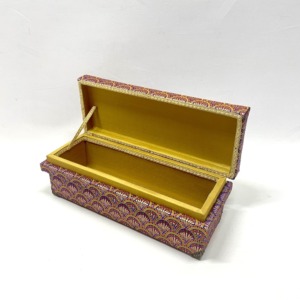 インテリア茶箱 青海波唐花紋様