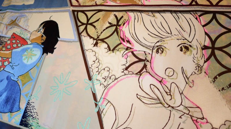 西陣織 金襴 絵箔 順引き 模様引箔 MANGA×西陣織 ぐらにゅーとー