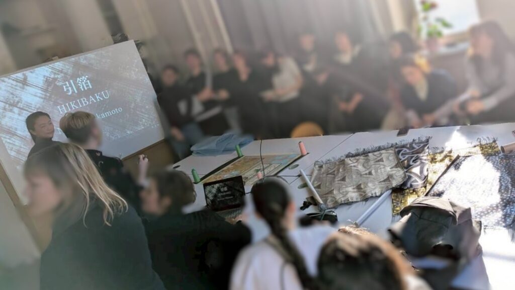 リヨンでの講義|ジャカードの故郷で西陣織を語る