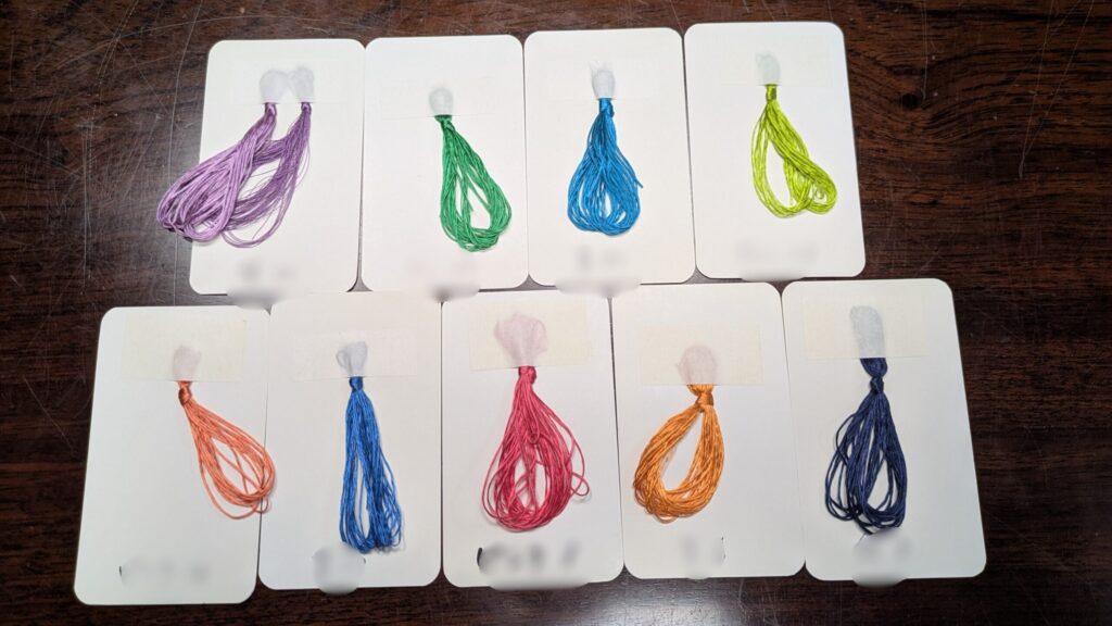 JoJo's Bizarre Adventure　西陣織の絹糸の配色