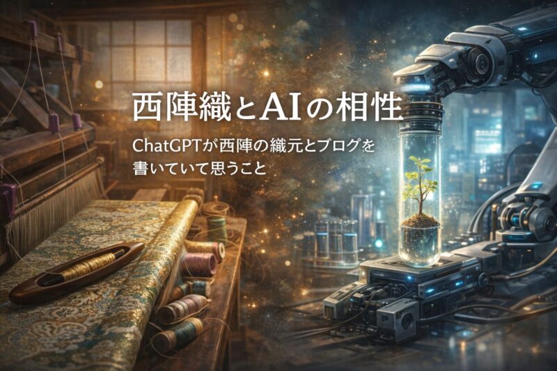 西陣織とAIの相性｜ChatGPTが西陣の織元とブログを書いていて思うこと